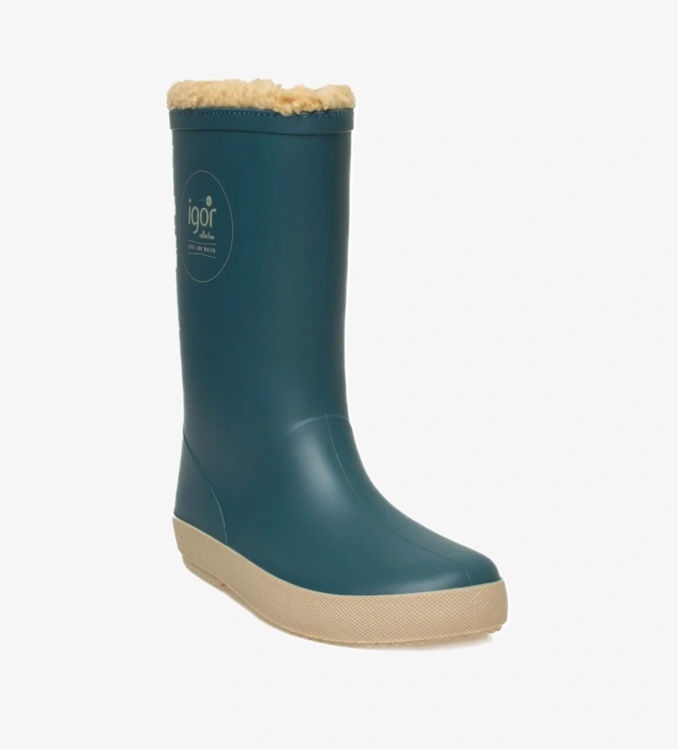 W10293K Splash Dk Borreguito Yağmur Mavi Çocuk Çizme