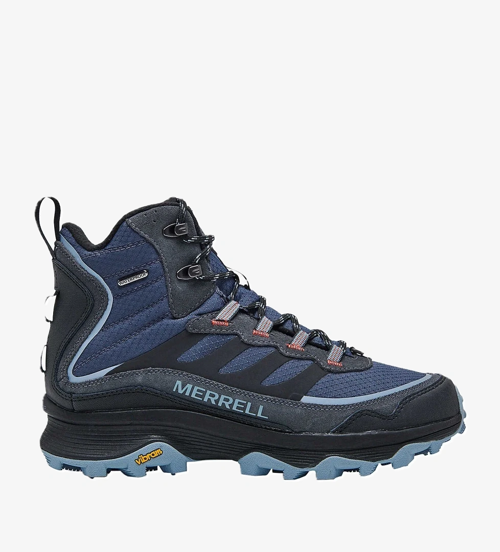 Merrell Merrell Mavi Moab Speed Thermo Mid WP Erkek Outdoor Bot J066913 Outdoor Ayakkabı | Flo Mavi - 1. görsel