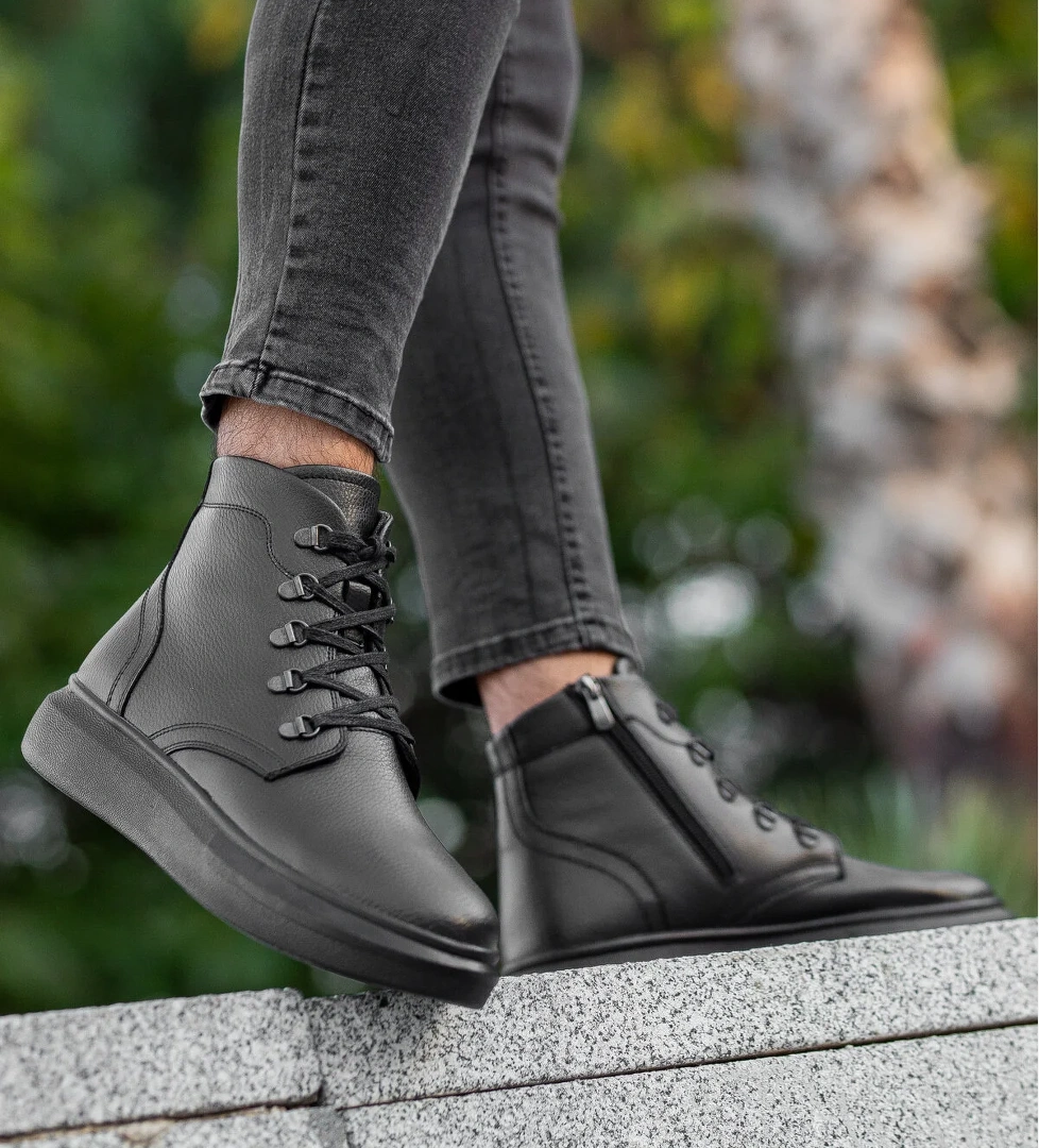 Daxtors Daxtors Garantili D1410 Soğuk Geçirmez Erkek Bot_Siyah | Flo Siyah - 1. görsel