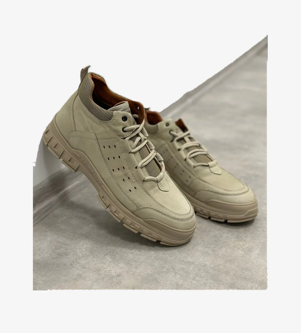 Marcomen Bağlı Delik Baskı Model Hakiki Deri SAVOR LİFE Bot 18346 model görseli