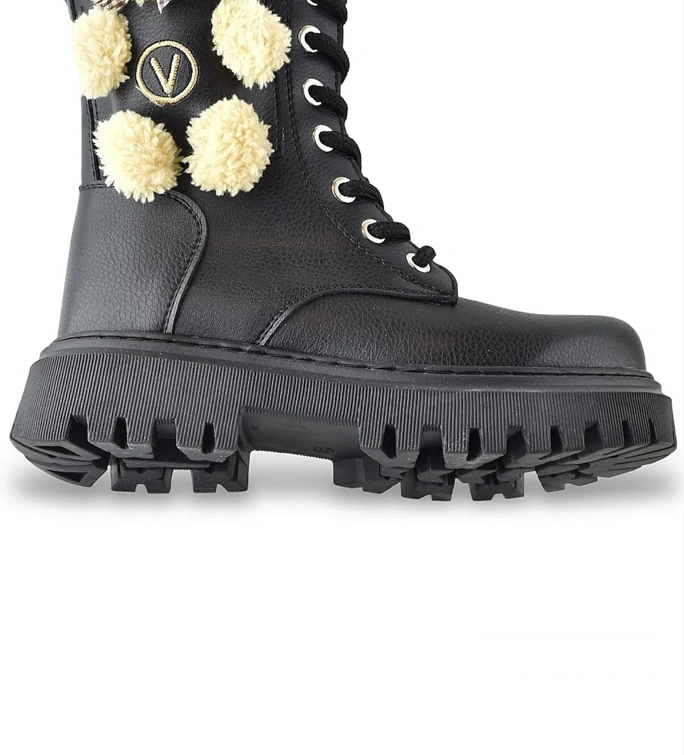 278 Ortopedik Bağcıklı Fermuarlı Kız Çocuk Bot Ayakkabı Ayıcıklı Kürklü Çocuk Bot