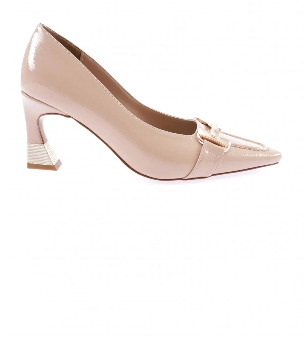 K300-22K Kadin Demir Aksesuarli Kadeh Topuklu Ayakkabi