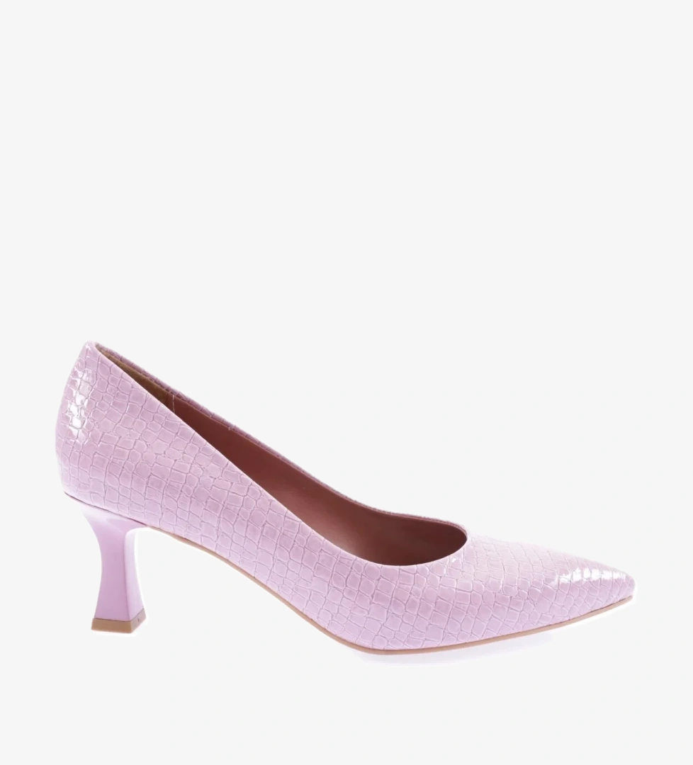 320 Sivri Burun Parmak Dekolteli Uzun Topuklu Ayakkabi - Görsel 1