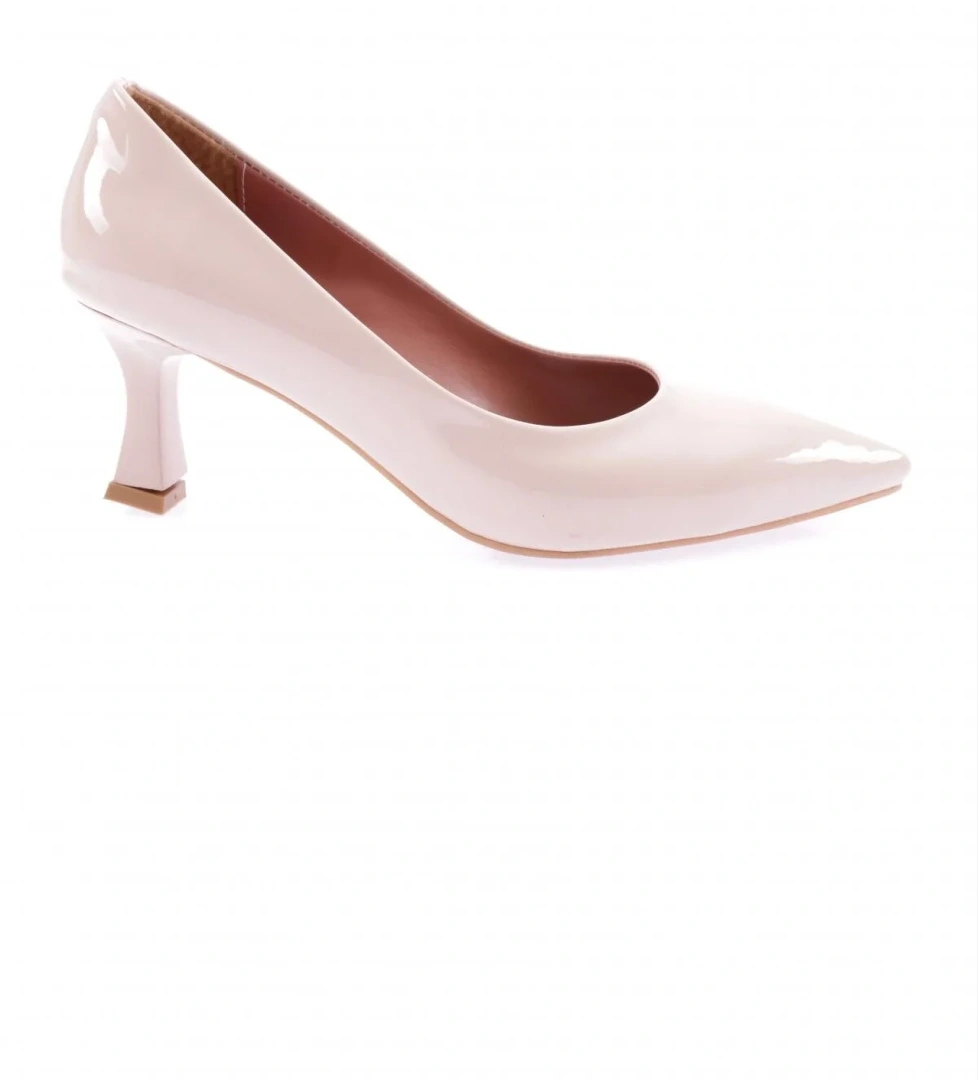 320 Sivri Burun Parmak Dekolteli Uzun Topuklu Ayakkabi