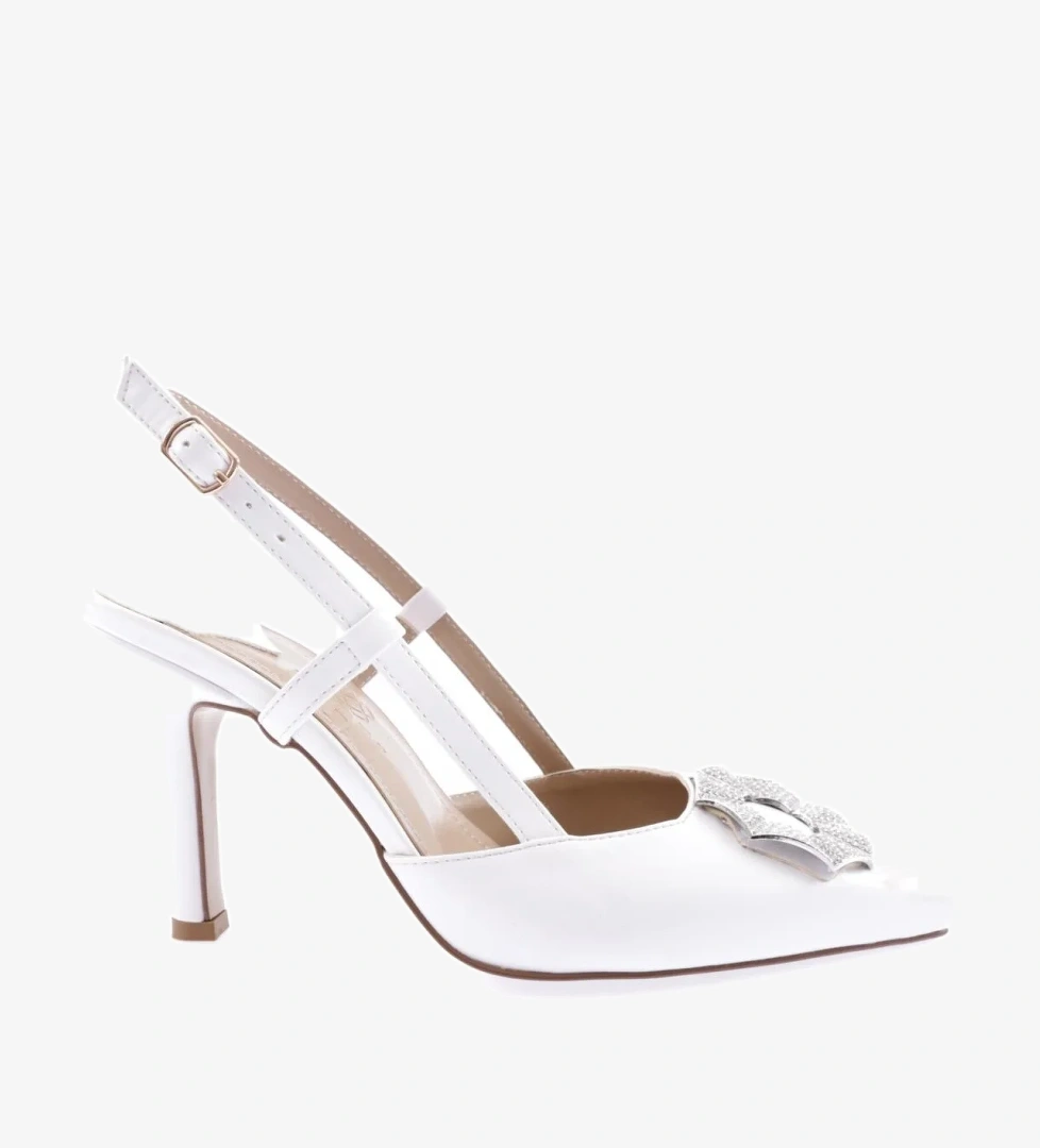 2020-23Y Kadin Bilekten Bağli Kristal Tokali İnce Topuklu Ayakkabi