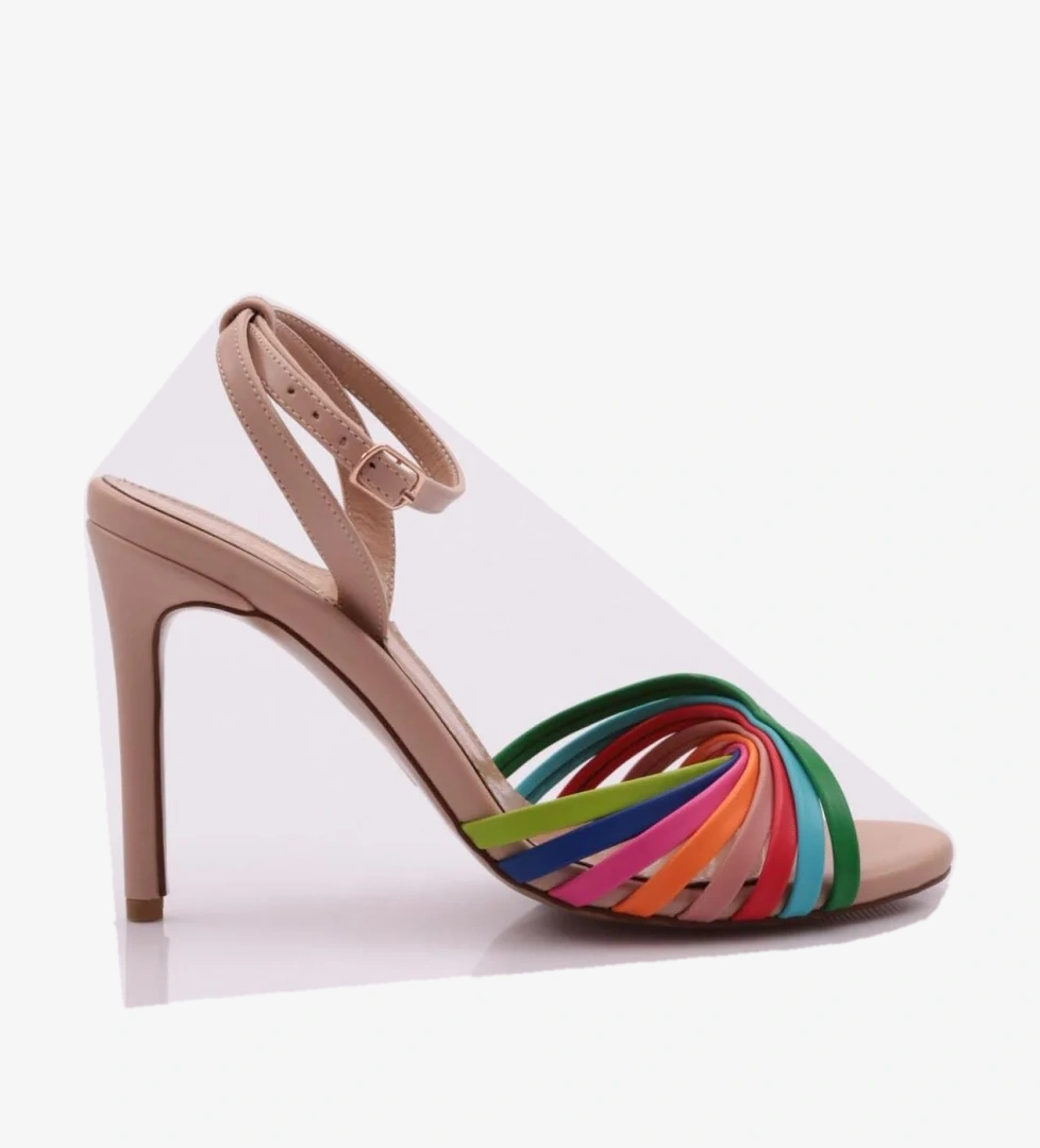 3104 Kadin Bilekten Bağlama Topuklu