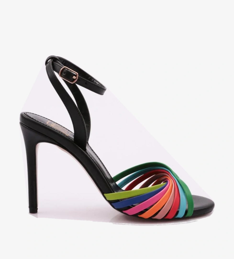 3104 Kadin Bilekten Bağlama Topuklu