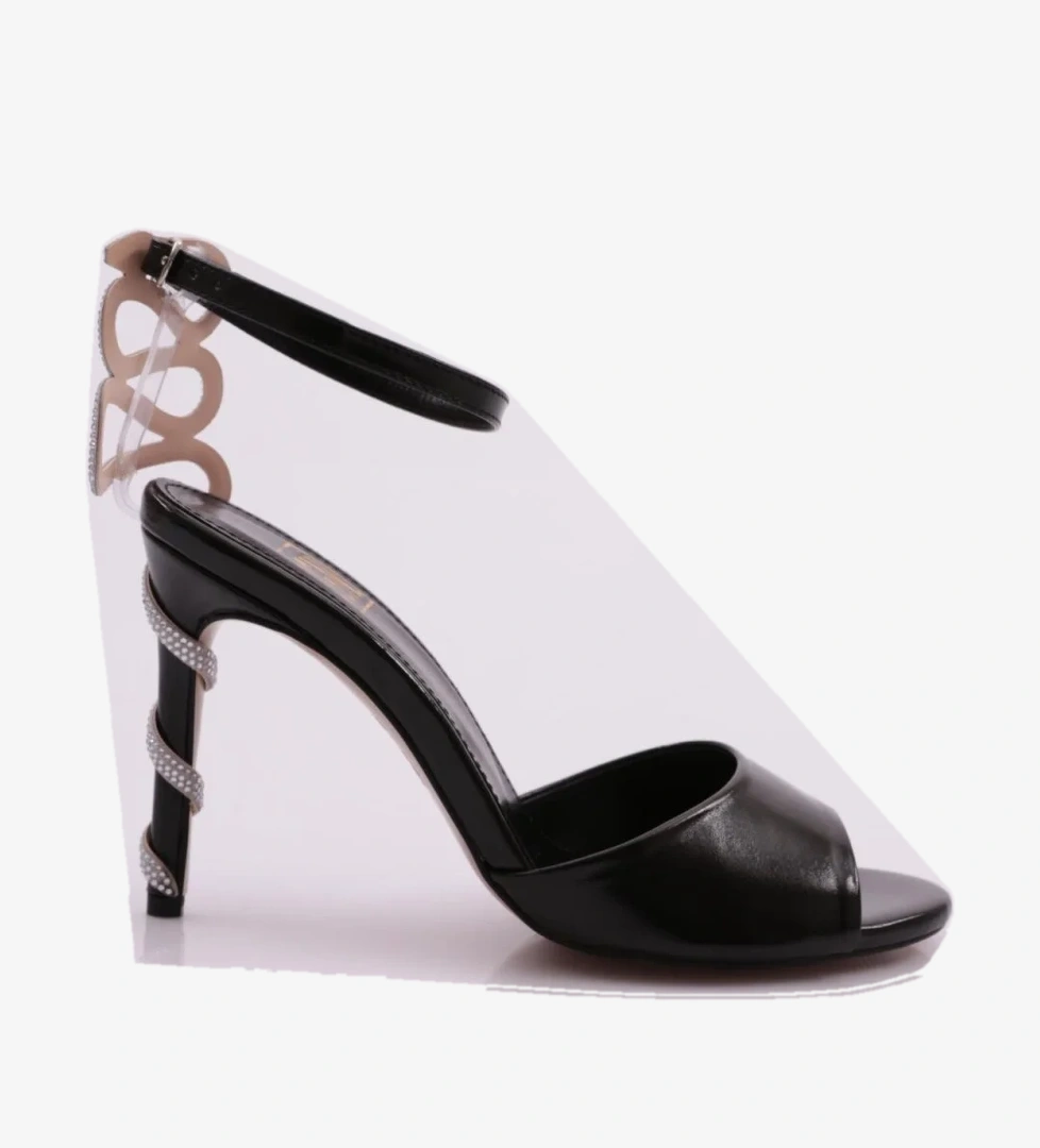 3108 Kadin Topuğu Taş İp Sarili Topuklu - Görsel 1