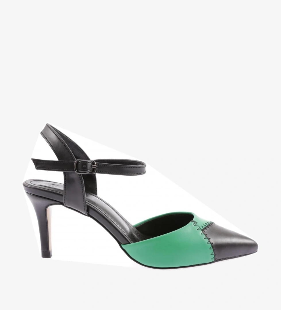 1110-23Y Kadin Bilekten Bağli İnce Topuklu Ayakkabi - Görsel 1