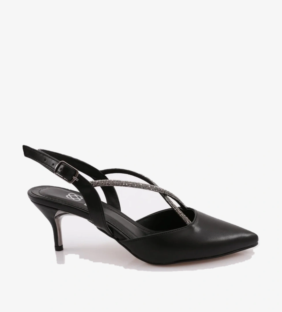 Dgn Pm221-K709 Kadin Kisa Topuk Sivri Burun Topuklu Ayakkabi model görseli