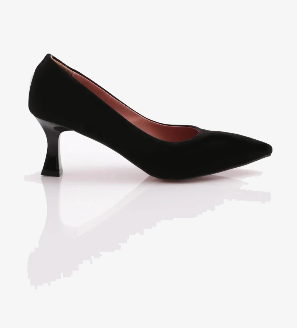 320 Sivri Burun Parmak Dekolteli Uzun Topuklu Ayakkabi