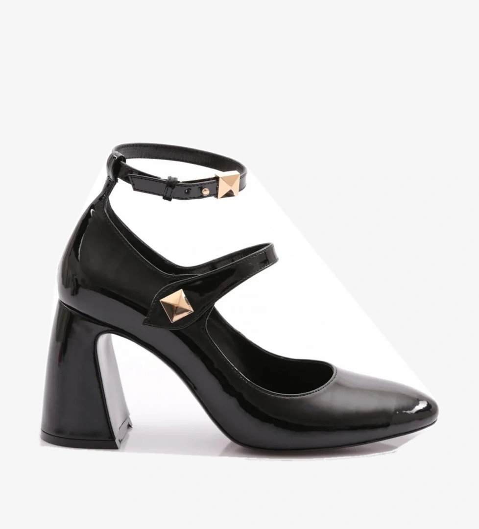 8073 Kadin Bilekten Bağlama Topuklu Ayakkabi