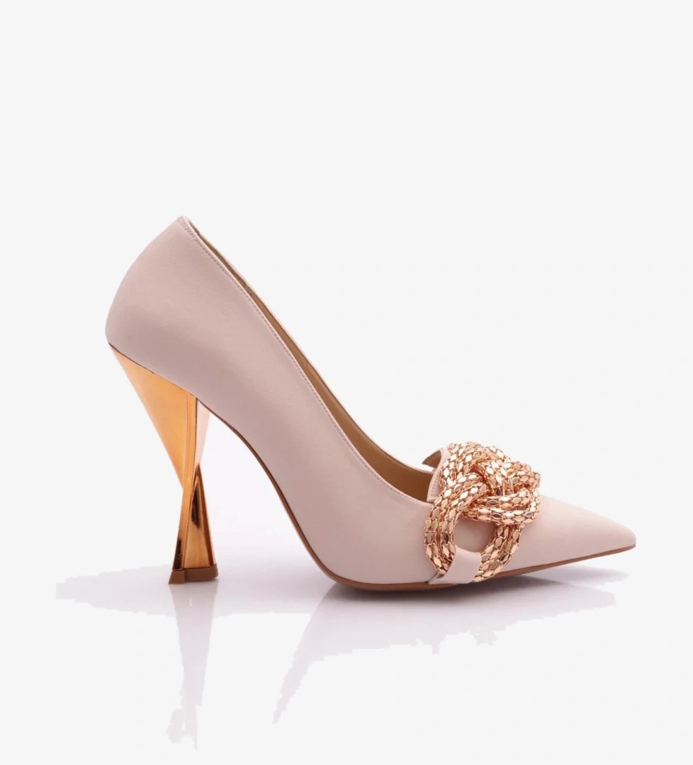 165 Kadin Büyük Tokali Topuklu Ayakkabi