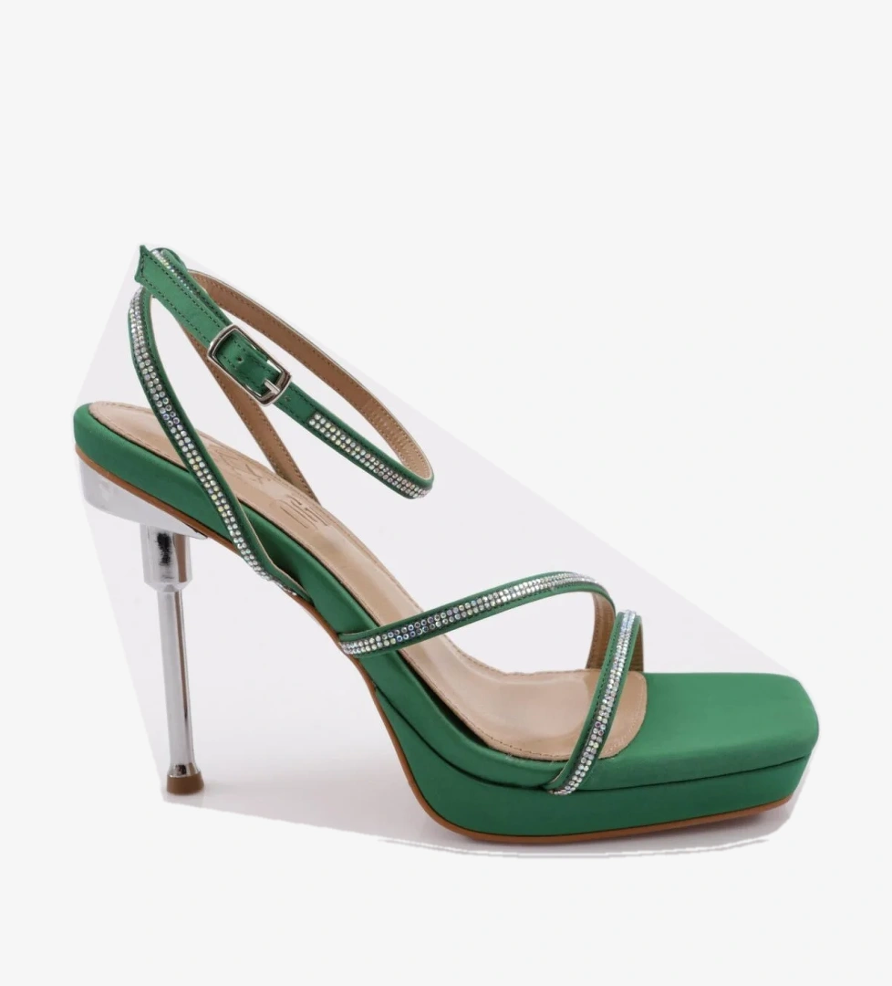 Dgn 1278 Kadin Taş İp Detayli Topuklu Ayakkabi model görseli