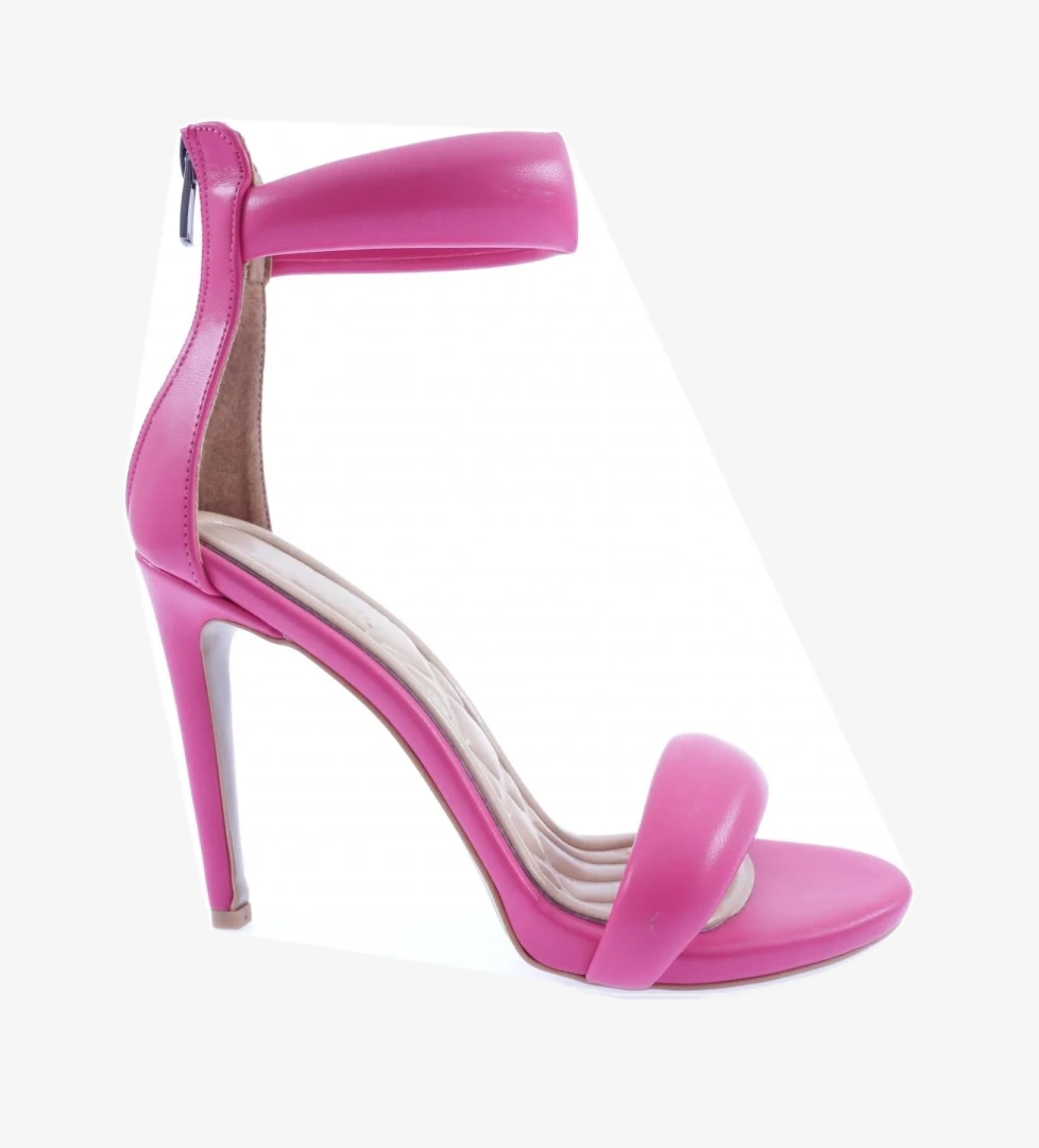 Dgn Dgn Pembe 8047-23Y Kadin Bilekten Bağli Tek Bantli Topuklu Ayakkabi Topuklu Ayakkabı | Flo Pembe - 1. görsel