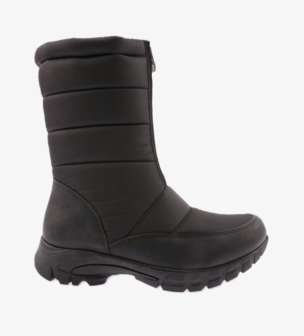 1051 Kadin Kürklü Önden Fermuarli Bot - Görsel 1