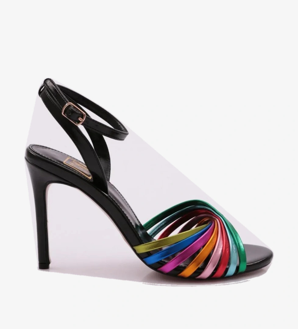 3104 Kadin Bilekten Bağlama Topuklu - Görsel 1