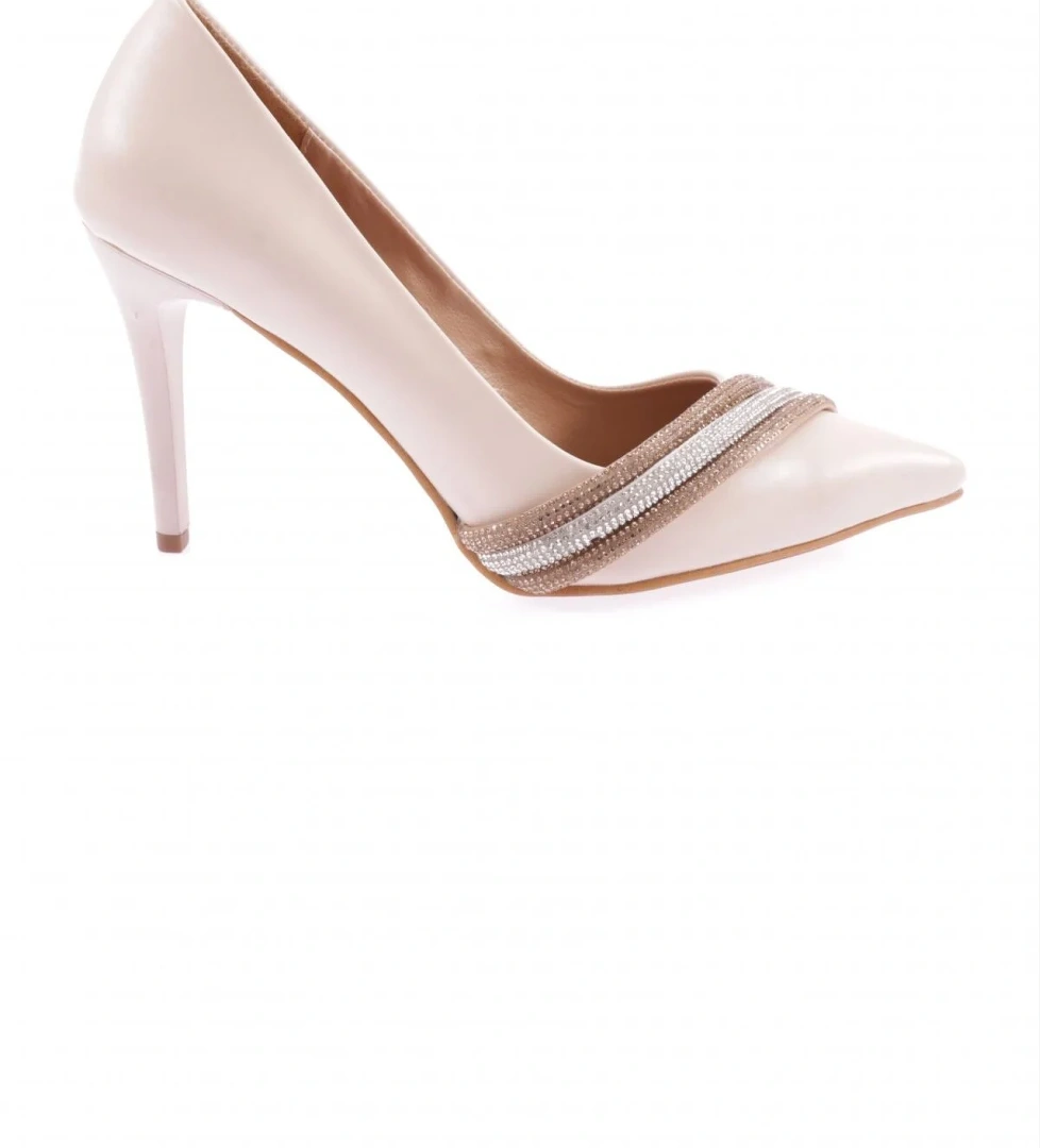 Ysf-05-23Y Kadin Silver Taşli Bantli Abiye Ayakkabi