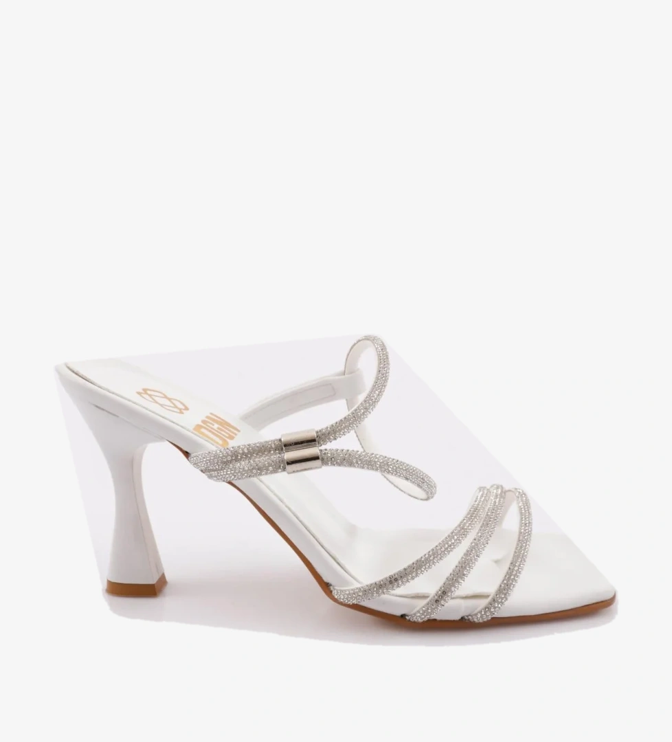 Svn-02 Kadin Düz Burun Taş İp Detayli Abiye