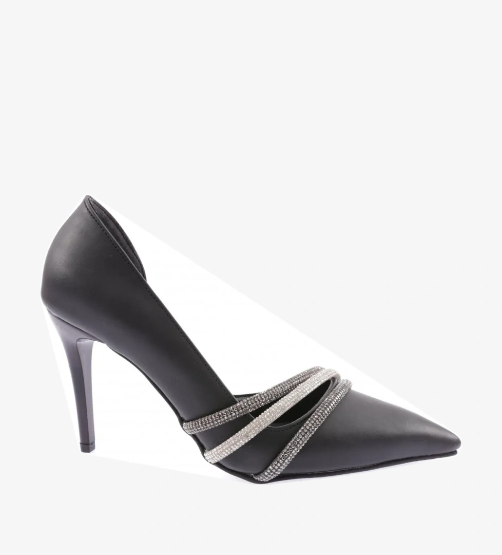 Ysf-07-23Y Kadin Silver Taş Bantli Abiye Ayakkabi