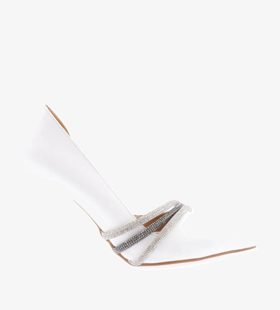 Ysf-07-23Y Kadin Silver Taş Bantli Abiye Ayakkabi