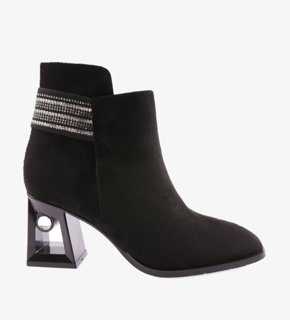 842-22K Kadin İp Aksesuarli Topuklu Bot - Görsel 1