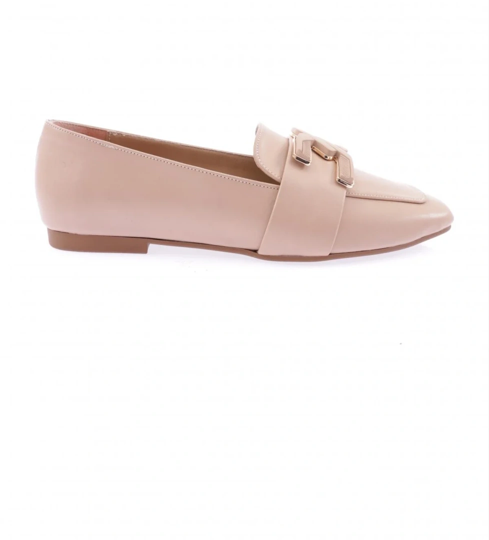 Dgn Dgn Bej 5005-23Y Kadin Tokali Babet | Flo Bej - 1. görsel