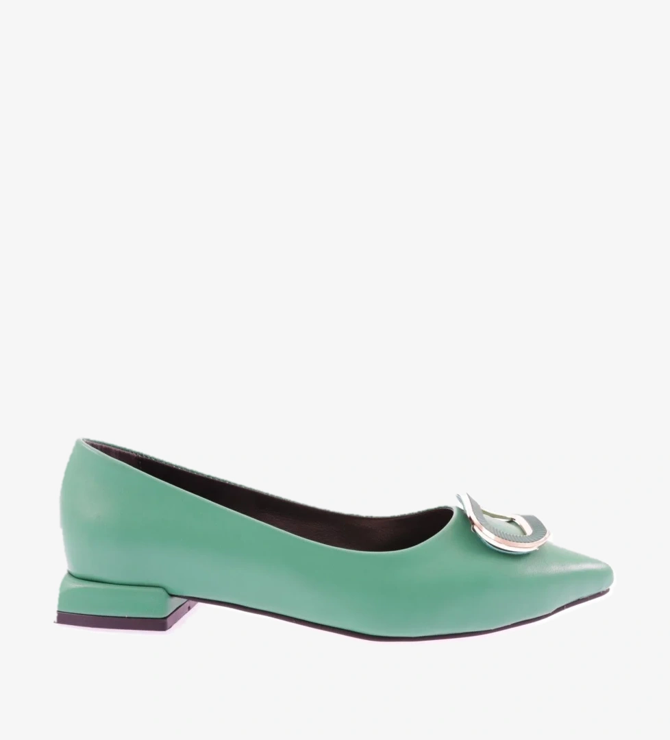 2800-23Y Kadin Sivri Burun Tokali Babet - Görsel 1