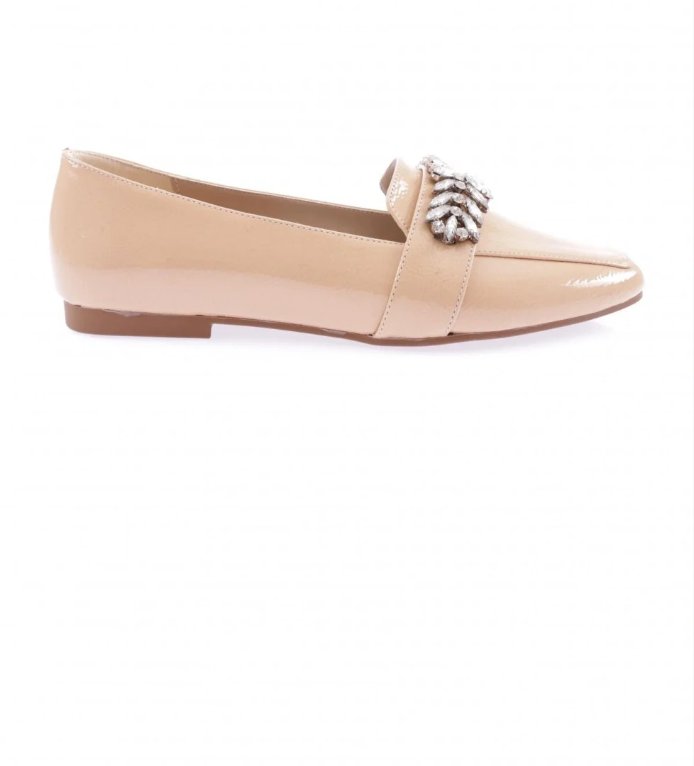 50085-23Y Kadin Kristal Taşli Tokali Babet