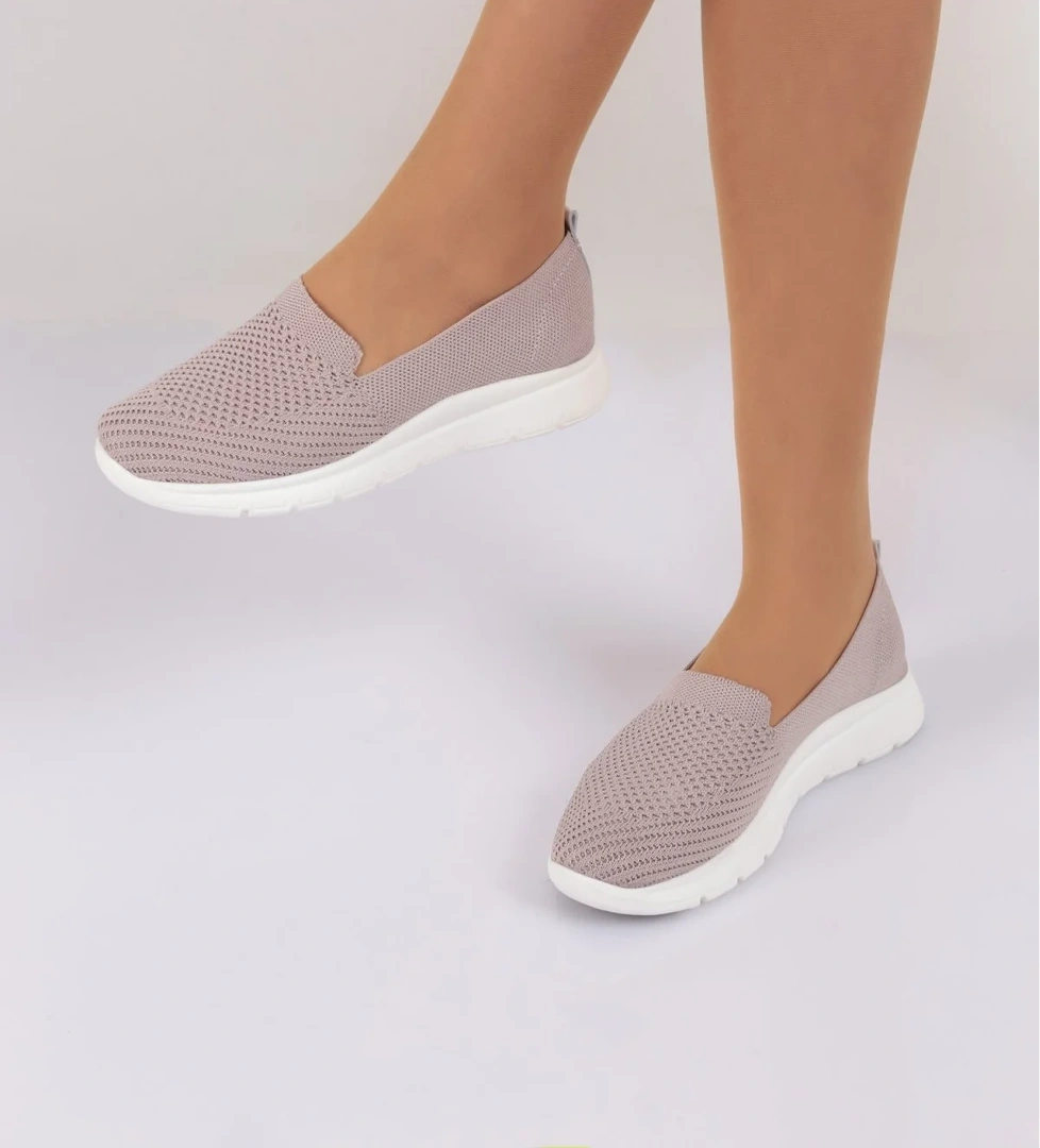 DGN 584 Kadin Örgülü Comfort Babet