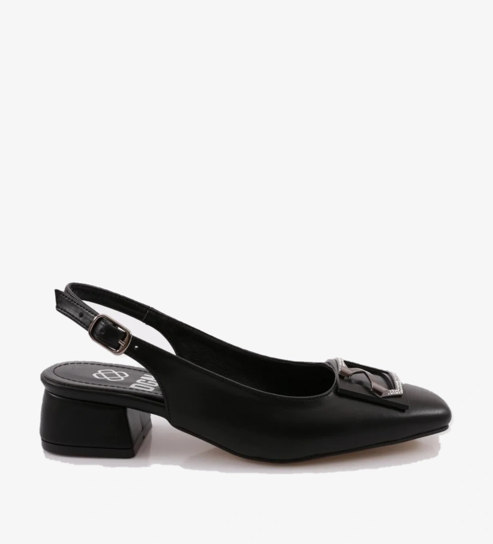 A1 Kadin Kadin Tokali Arkasi Açik Babet - Görsel 1