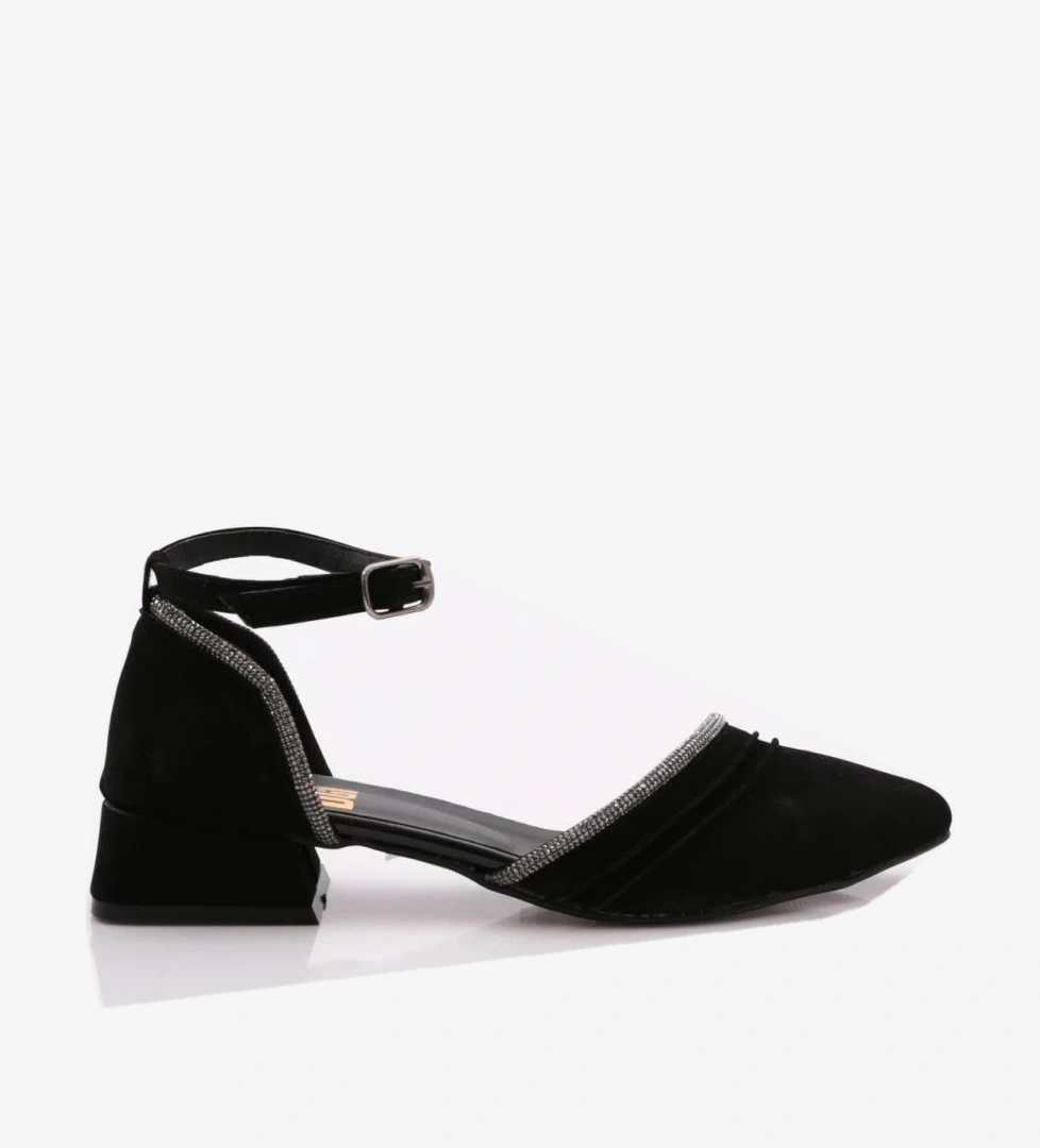 591 Kadin Bilekten Bağlama Yanlari Açik Babet - Görsel 1