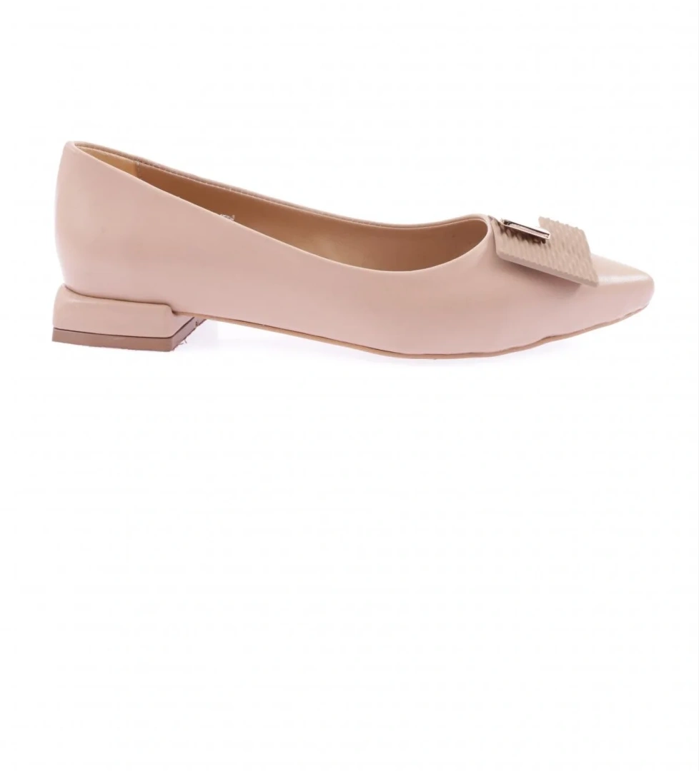 2801-23Y Kadin Sivri Burun Kare Tokali Babet