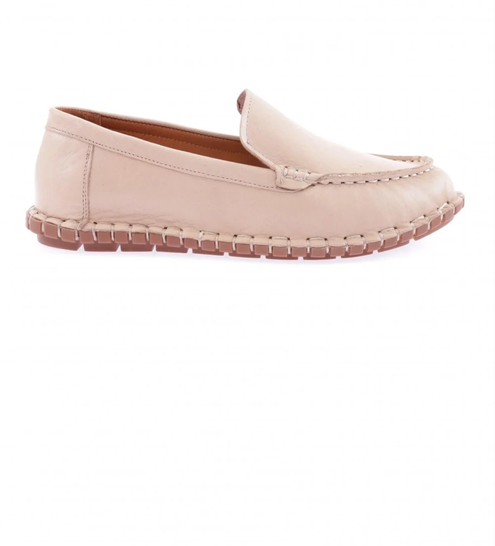 603-23Y Kadin Dikiş Detayli Loafer Ayakkabi