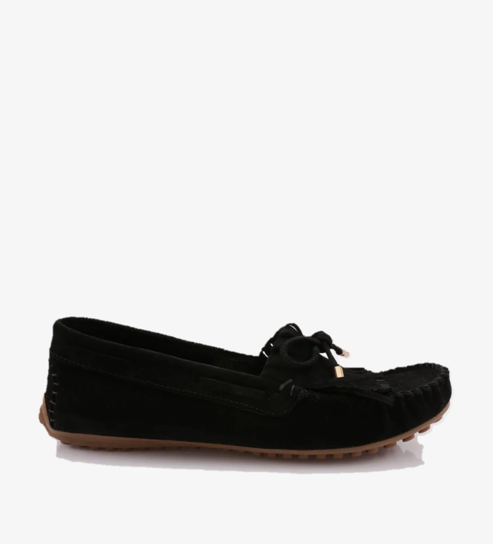 K118 Kadin Püskül Detayli Loafer Ayakkabi