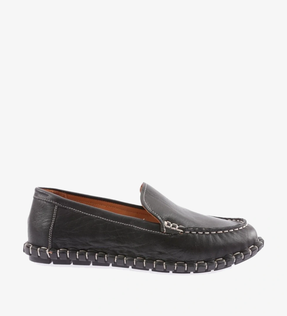 DGN 603-23Y Kadin Dikiş Detayli Loafer Ayakkabi