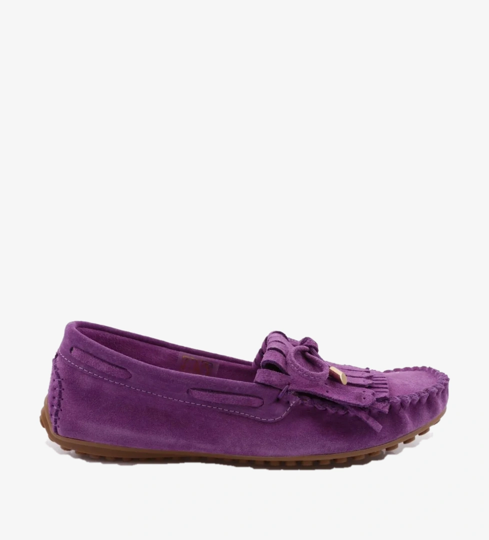 DGN K118 Kadin Püskül Detayli Loafer Ayakkabi