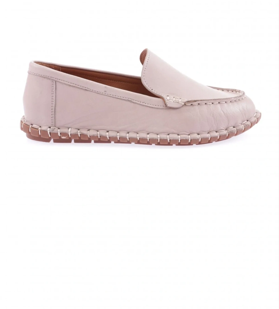 603-23Y Kadin Dikiş Detayli Loafer Ayakkabi