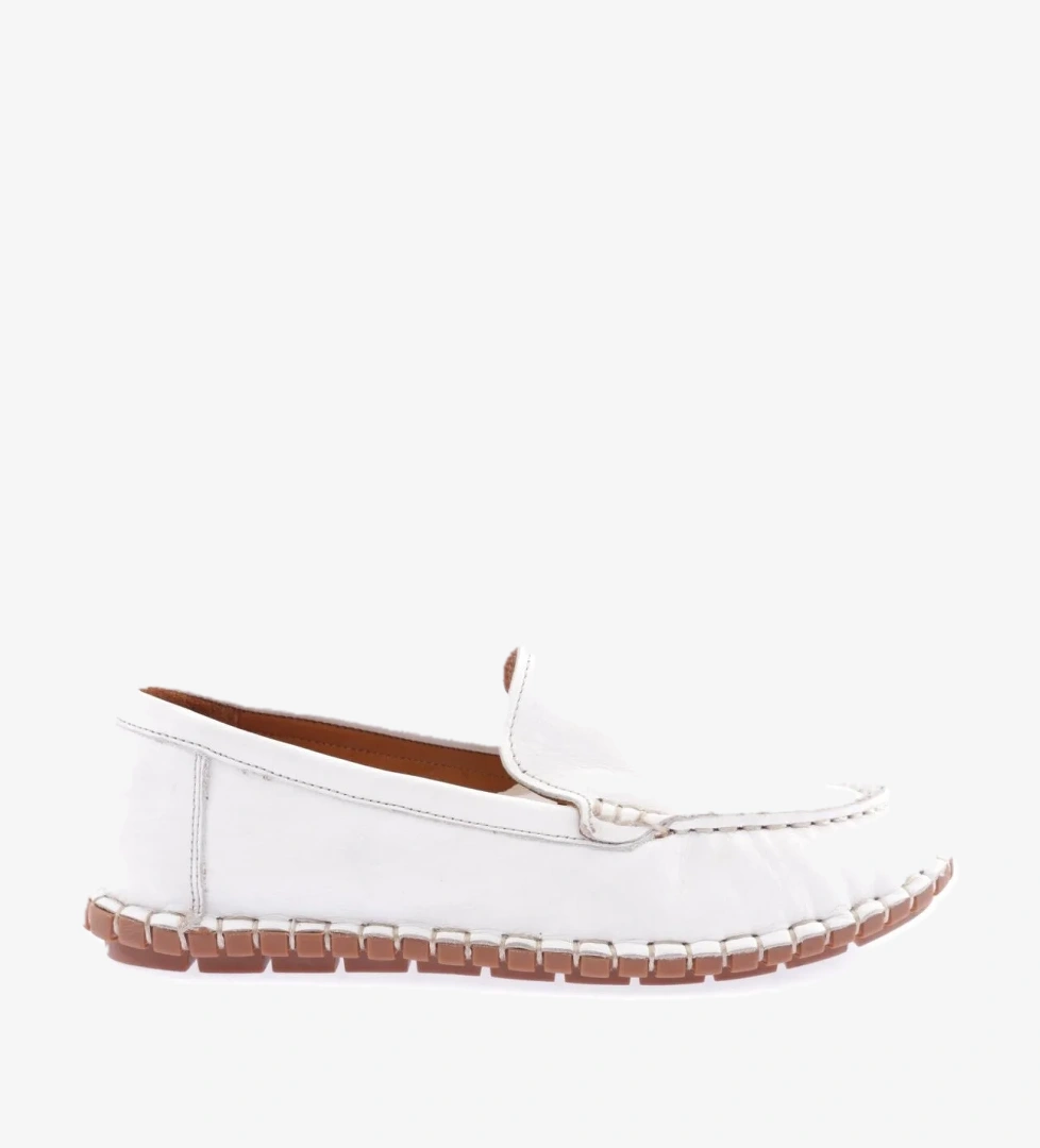 603-23Y Kadin Dikiş Detayli Loafer Ayakkabi