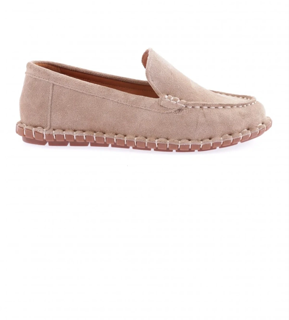 603-23Y Kadin Dikiş Detayli Loafer Ayakkabi