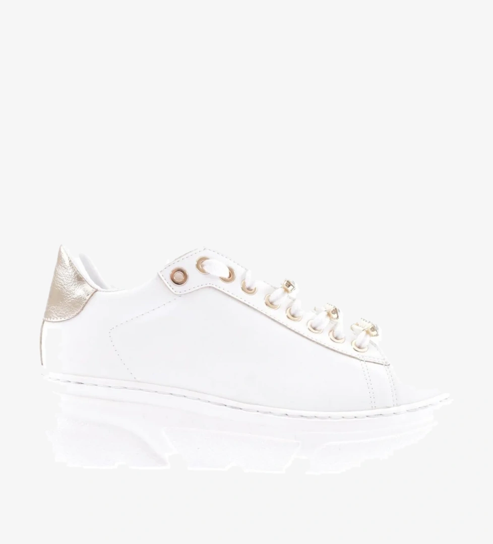 Es864-23Y Kadin Kalin Kristal Taşli Sneakers Ayakkabi