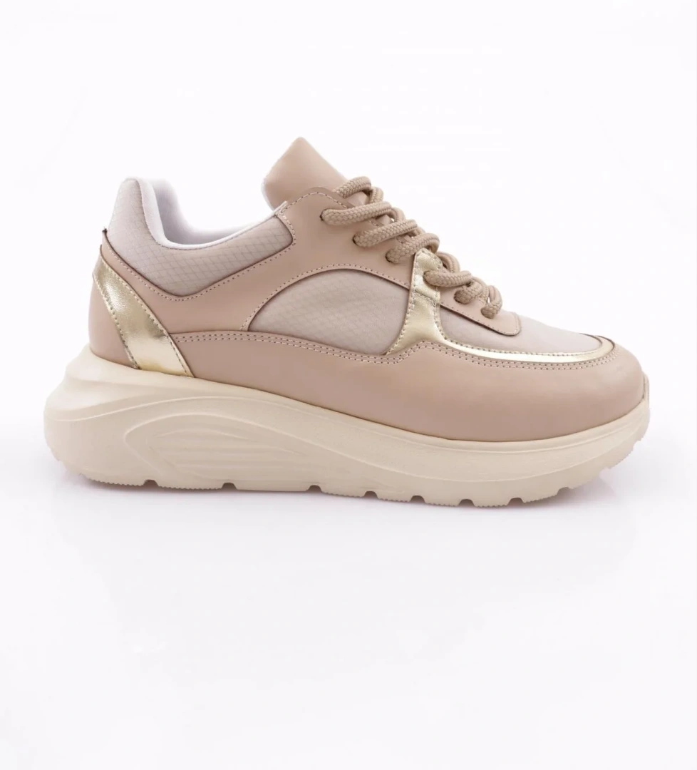 Es868 Kadin Kalin Taban File Detayli Sneakers Ayakkabi