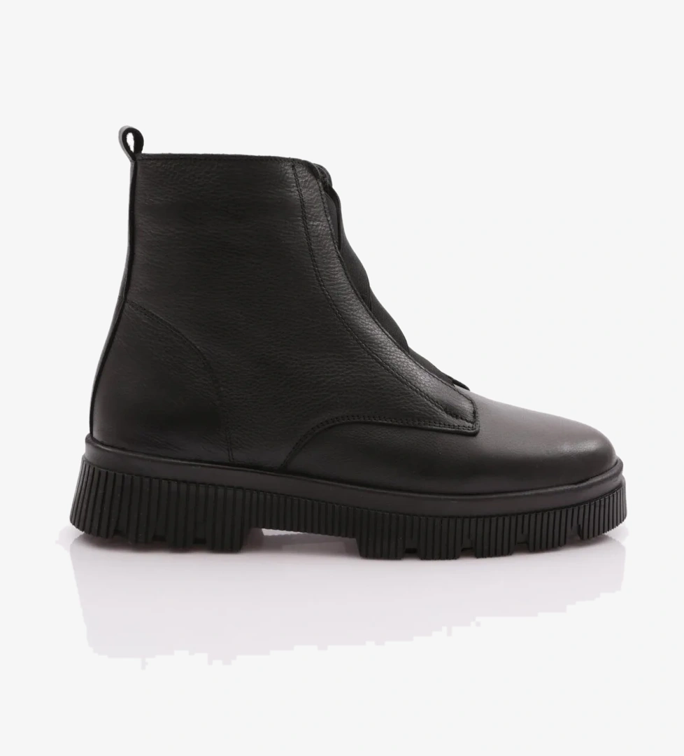 3752 Kadin Lastik Detayli Bilek Bot - Görsel 1