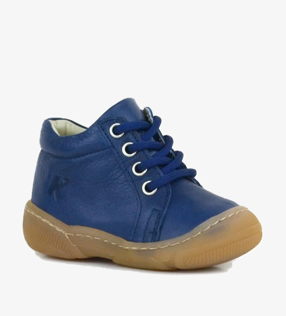 Hapshoe Kids Anatomik Yumuşak Hakiki Deri Fermuarlı Lacivert Bebek Bot Ayakkabı model görseli
