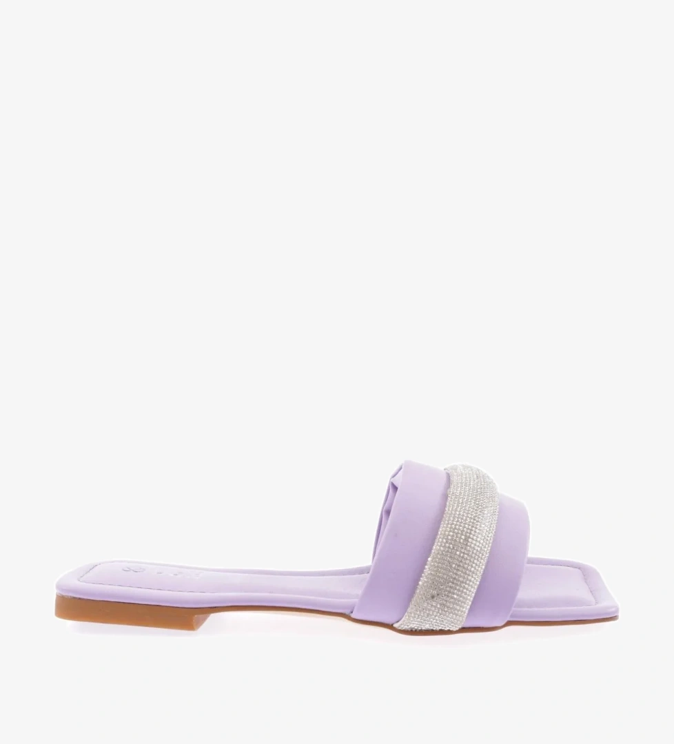 115-23Y Kadin Silver Taşli Terlik