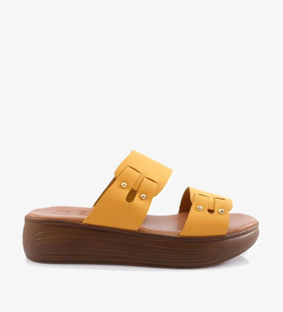 500-23Y Kadin Kalin Sirali Bantli Troklu Kalin Taban Terlik - Görsel 1