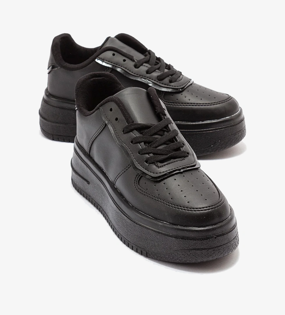 Kadın Air Beyaz Spor Ayakkabı SİYAH SİYAH - Görsel 1