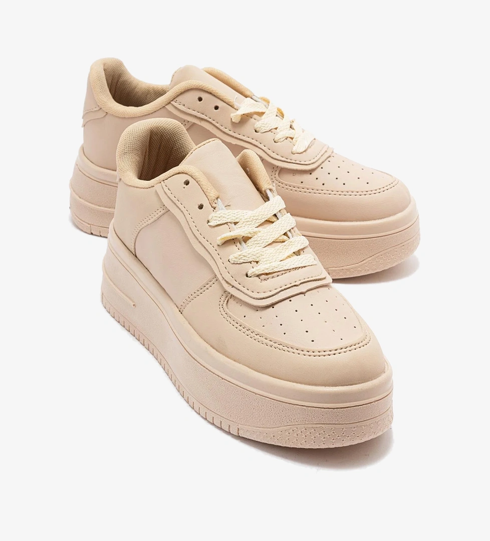 Kadın Air Beyaz Spor Ayakkabı BEJ BEJ