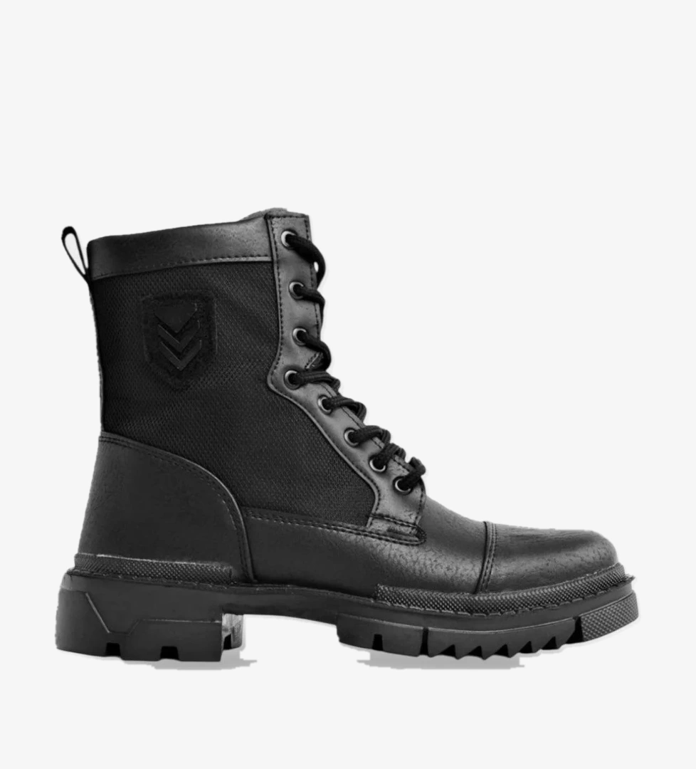 Bağcıklı Fermuarlı Erkek Postal Bot SİYAH - Görsel 1