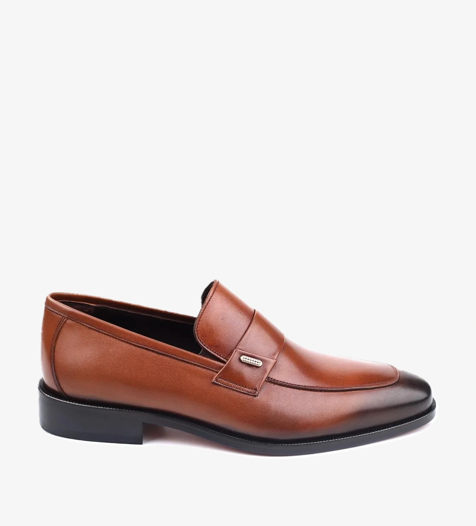 2165 Erkek Klasik Kösele Taban Günlük Deri Ayakkabı